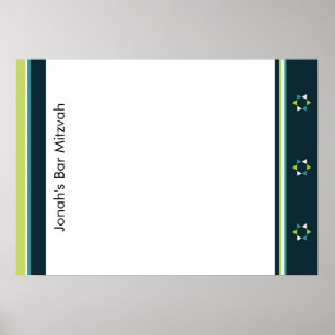 Póster Poster de inicio de sesión con estrella moderna