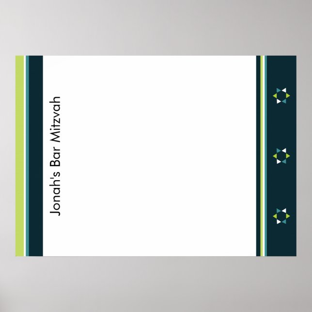Póster Poster de inicio de sesión con estrella moderna (Frente)