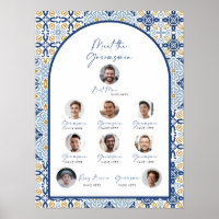 Poster de introducción de Tile Groomsmen italiano