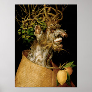 Póster Poster de invierno de Arcimboldo