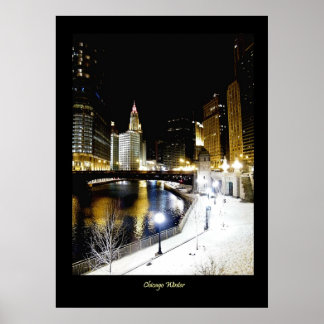 Póster Poster de invierno de Deluxe Chicago