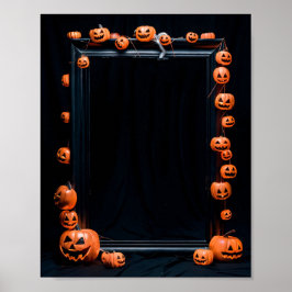 Póster Poster de invitación en blanco de Halloween #1