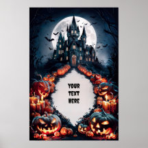 Poster de invitación en blanco de Halloween #10