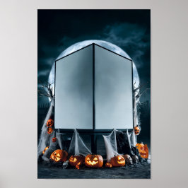 Póster Poster de invitación en blanco de Halloween #2