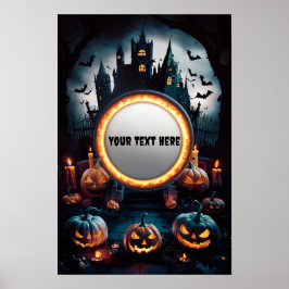 Póster Poster de invitación en blanco de Halloween #6