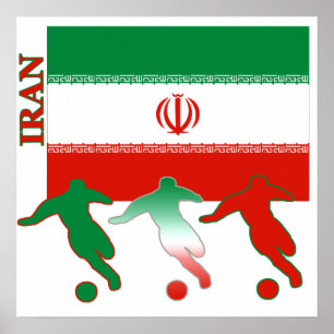 Póster Poster de Irán del fútbol