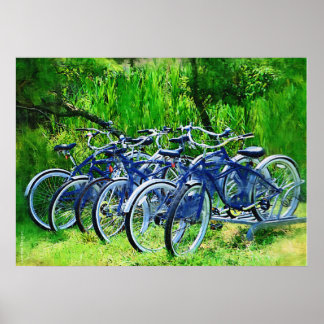 Póster Poster de Isla de Incendios en Bicicletas