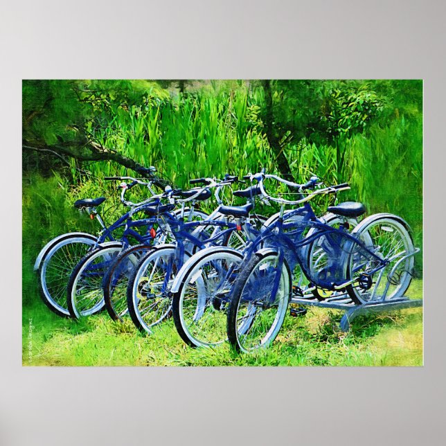 Póster Poster de Isla de Incendios en Bicicletas (Frente)
