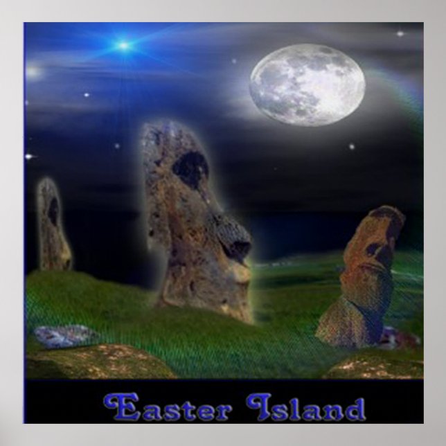 Póster Poster de Isla de Pascua (Frente)