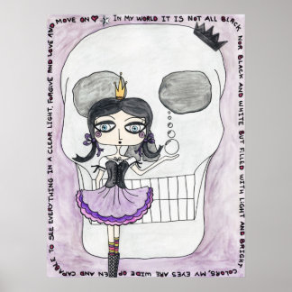 Póster Poster de IWD GothGirlSceleton
