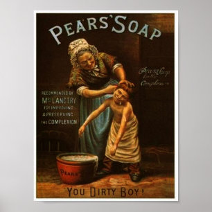 Póster Poster De Jabón De Peras Vintage