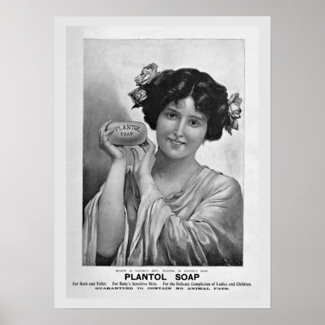 Póster Poster de jabón plantol (Frente)