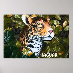 PÓSTER POSTER DE JAGUAR QUE AMENAZA