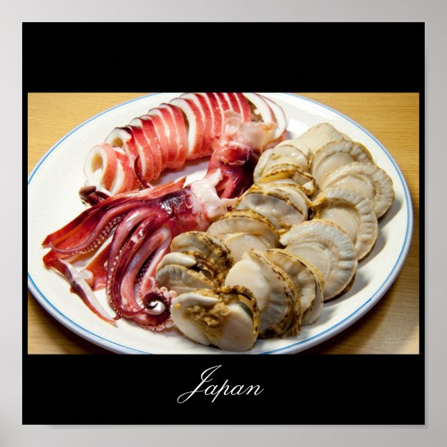 Póster Poster de Japón, comida de Japón (Frente)