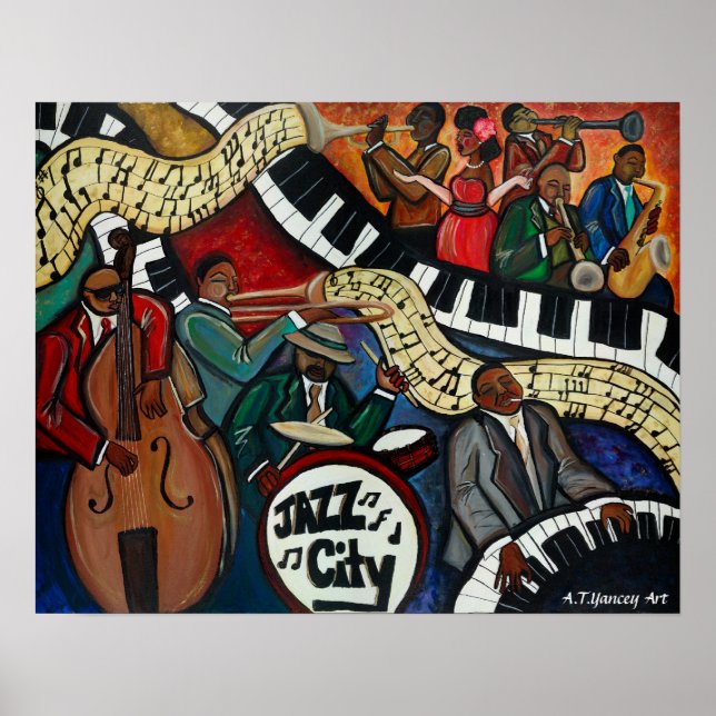 Póster Poster de Jazz City (Frente)