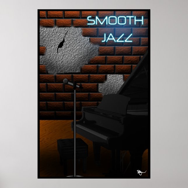 Póster Poster de jazz suave (Frente)