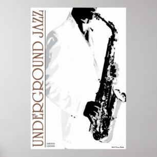 Póster Poster de jazz subterráneo