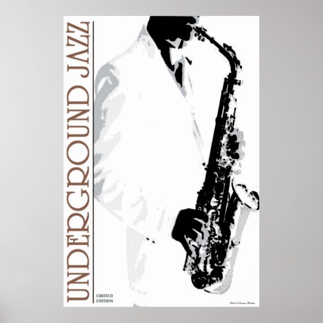 Póster Poster de jazz subterráneo (Frente)