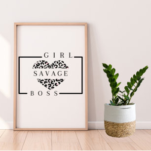 Póster Poster de jefe de Chica de Savage