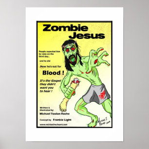 Póster Poster de Jesús Zombie