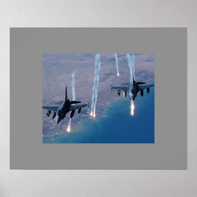 Póster Poster de jets de combate (Frente)