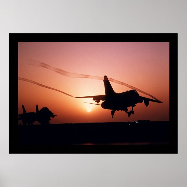 Póster Poster De Jets En Sunset (Frente)