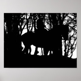 Póster Poster de jinetes sin cabeza