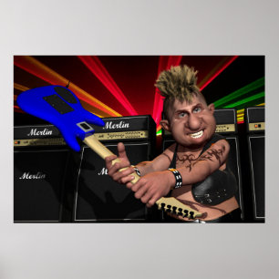 Póster Poster de Joven que huele