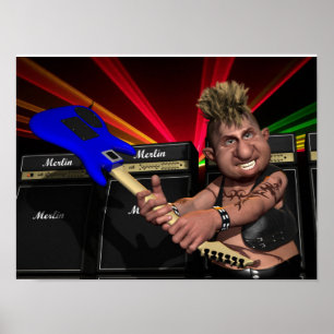 Póster Poster de Joven que huele