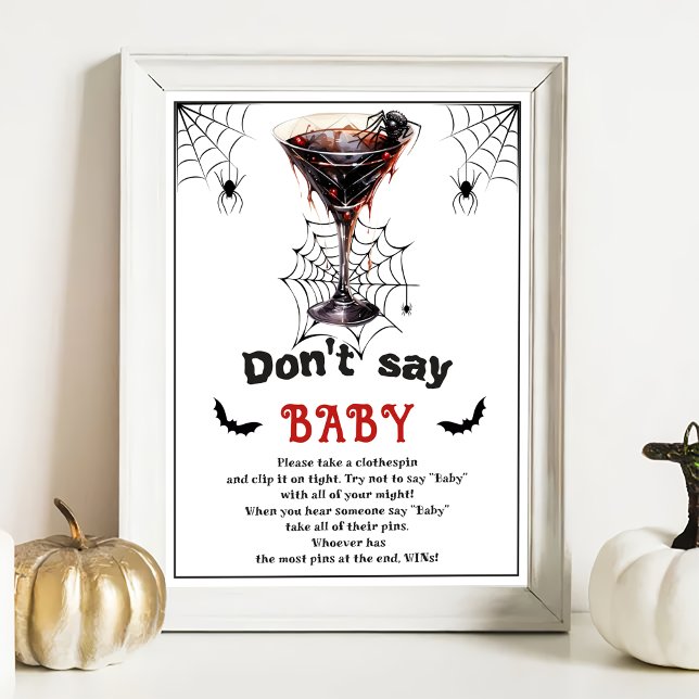 Póster Poster de juego de Baby Shower "No digas bebé" de  (Subido por el creador)
