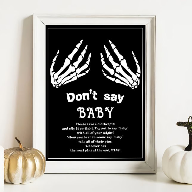 Póster Poster de juego de Baby Shower "No digas bebé" de  (Subido por el creador)