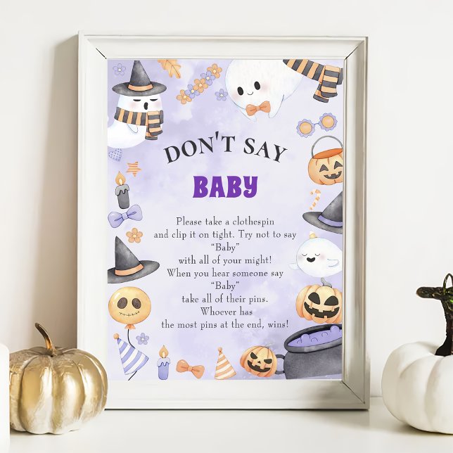 Póster Poster de juego de Baby Shower "No digas bebé" de  (Subido por el creador)