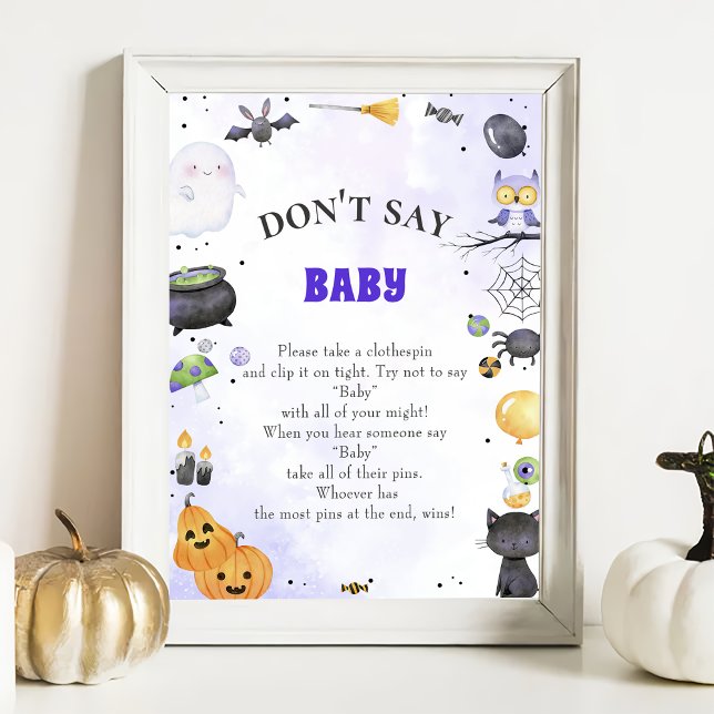 Póster Poster de juego de Baby Shower "No digas bebé" de  (Subido por el creador)