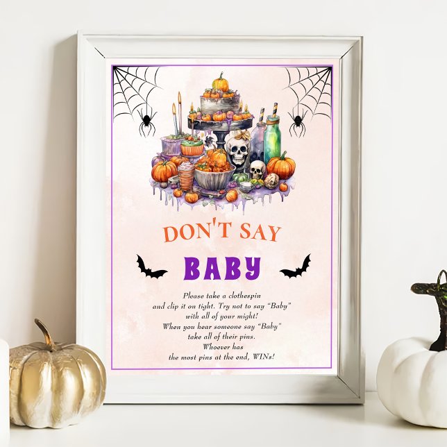 Póster Poster de juego de Baby Shower "No digas bebé" de  (Subido por el creador)
