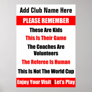 Póster Poster de juego de Rugby Kid personalizado