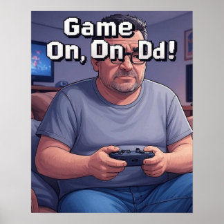 Póster Poster De Juego En El Sofá De Papá