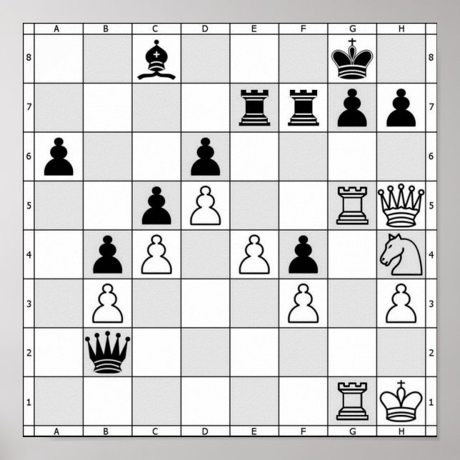 Póster Poster de juegos de ajedrez Seven (Frente)