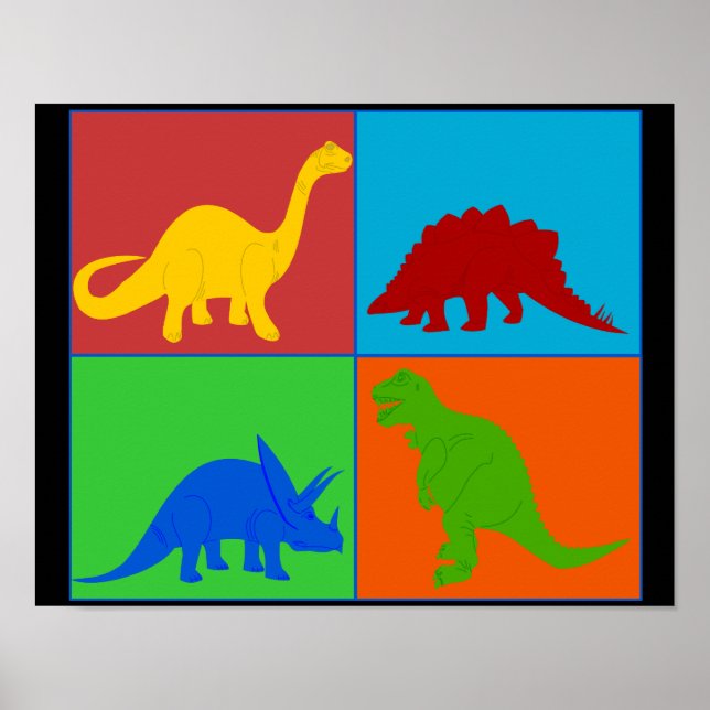 Póster Poster de Juguetes de Dinosaurio (Frente)