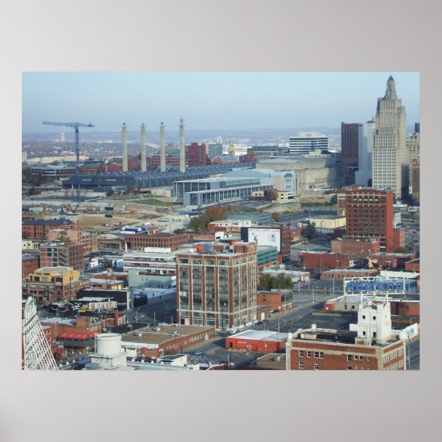 Póster Poster de Kansas City Skyline (Frente)
