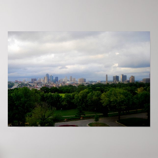 Póster Poster de Kansas City Skyline (Frente)