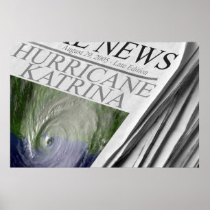 Póster Poster de Katrina del huracán