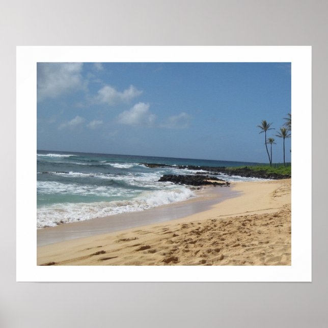 Póster Poster de Kauai Beach (Frente)