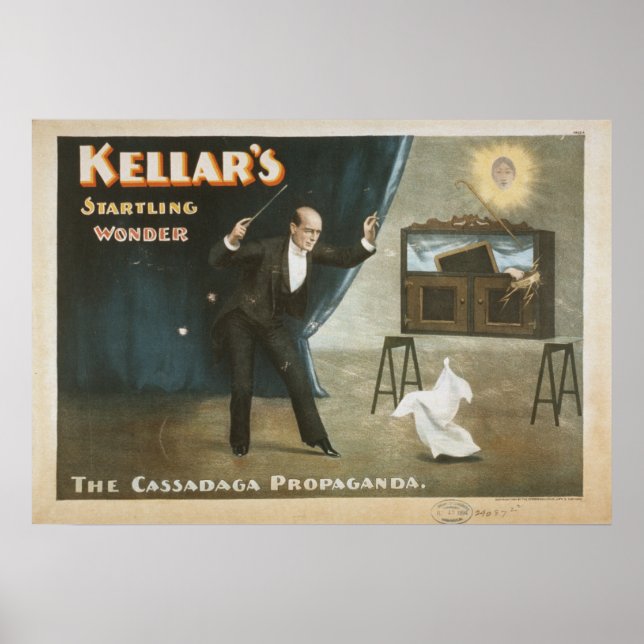 Póster Poster de KELLAR Magicista Ilusionista VAUDEVILLE (Frente)