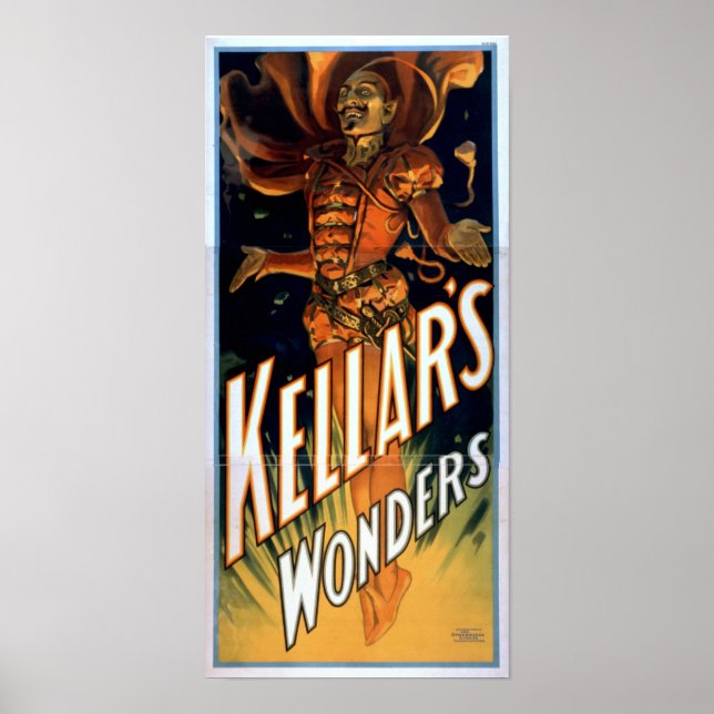 Póster Poster de KELLAR Magicista Ilusionista VAUDEVILLE (Frente)