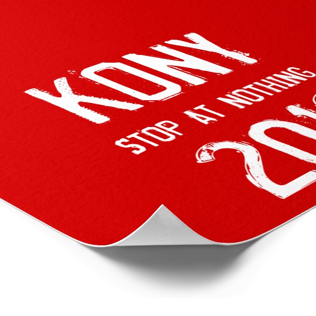 Póster Poster de Kony 2012 (Esquina)