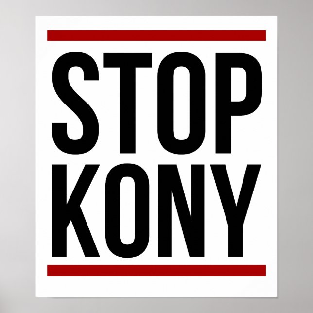 Póster Poster de Kony 2012 - Stop Kony (Frente)