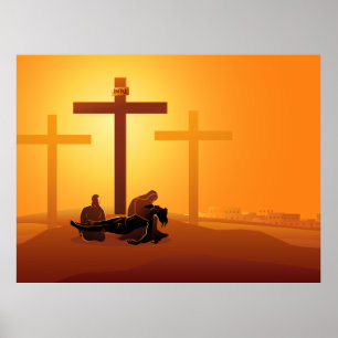 Póster Poster de la 13ª Estación de la Cruz