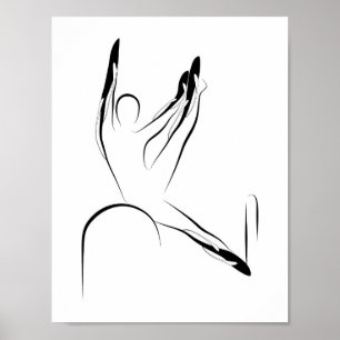 Póster Poster de la actitud de Pilates