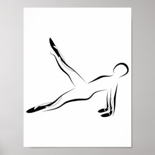 Póster Poster de la actitud de Pilates