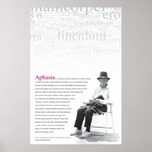 Póster Poster de la afasia